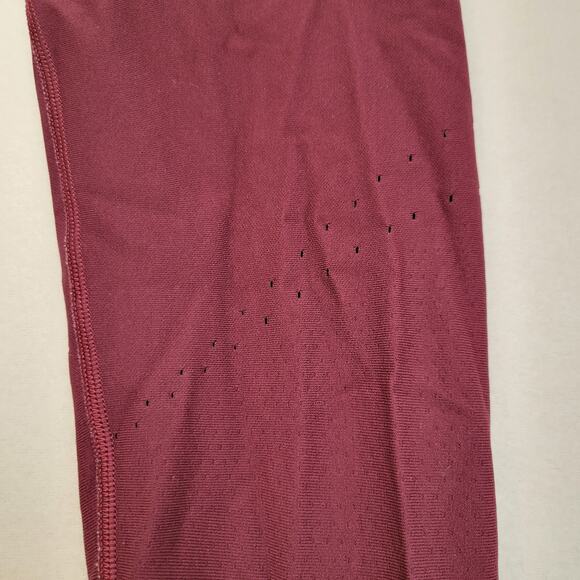 Lululemon 4 Zoned In Tight 27" Cassis Maroon Burgundy Red Reflective Compression - Picture 7 of 12